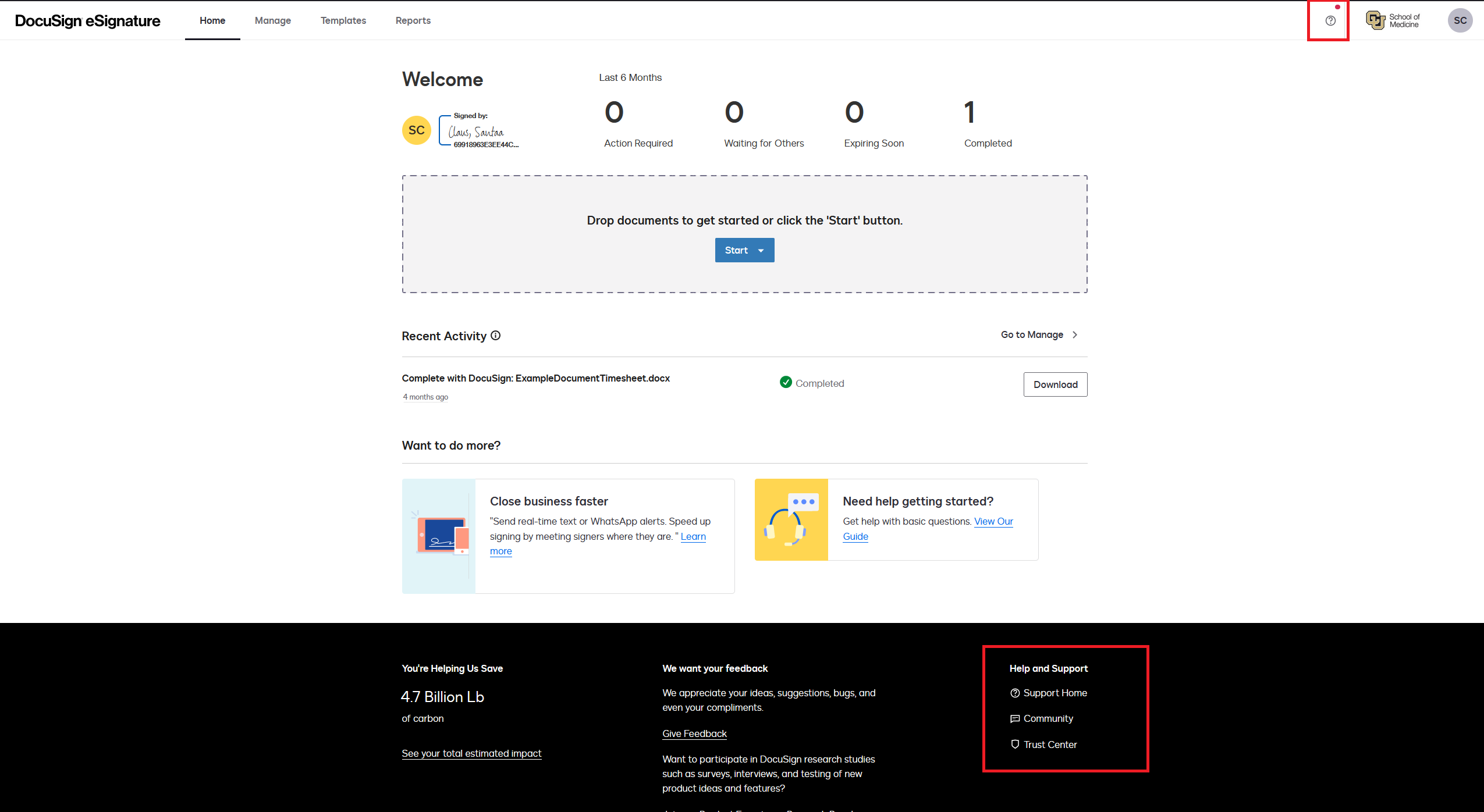 Docusign sign on instructions