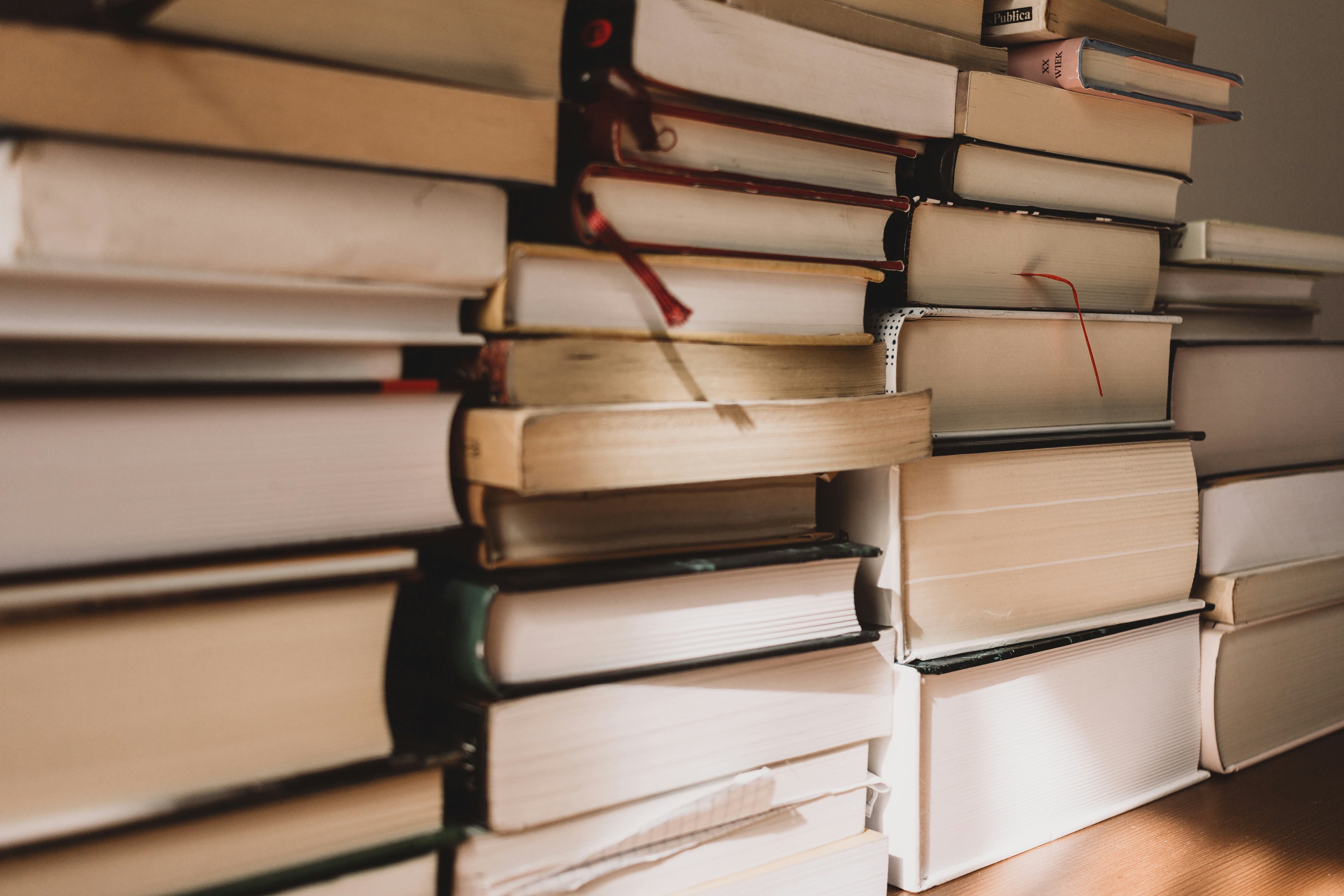 stack of books