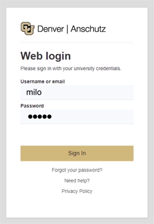 image of the webmail login username and password