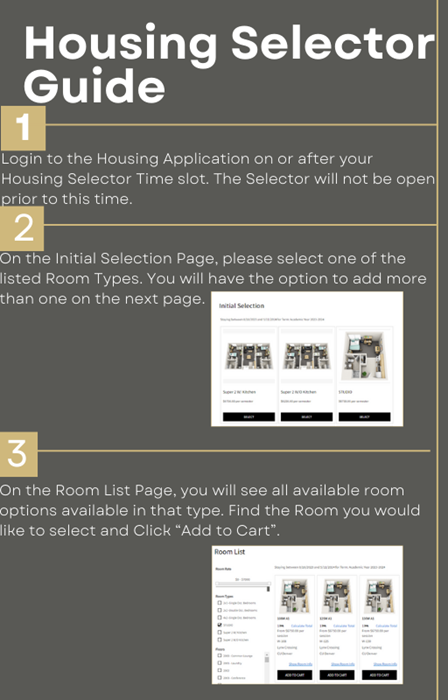 Housing Selector Instructions