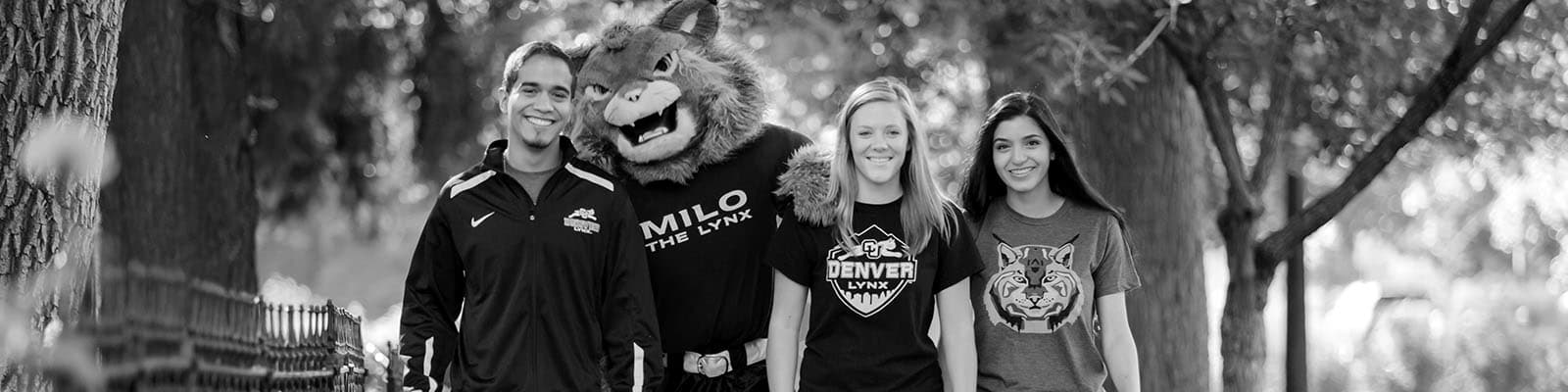 Milo and Dinger get ready for the Rockies' home opener - CU Denver