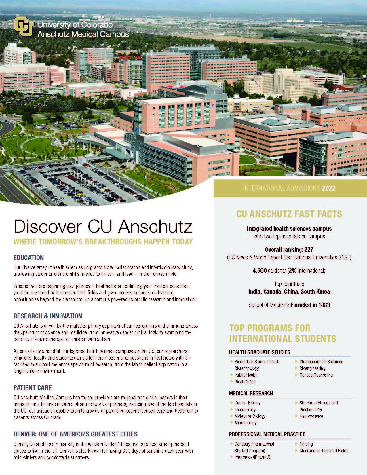 Discover CU Anschutz