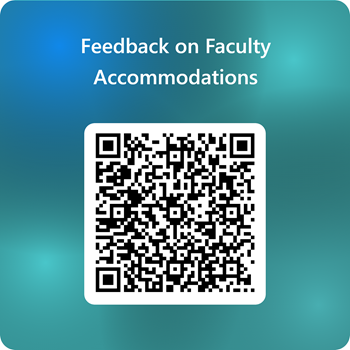 Click to provide feedback on Faculty Accommodations